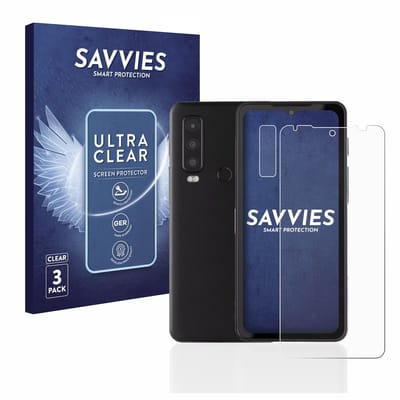 Savvies - Screenprotector voor Caterpillar Cat S75 (Voor+Camera) - Folie Beschermfolie transparant 6 Stuks