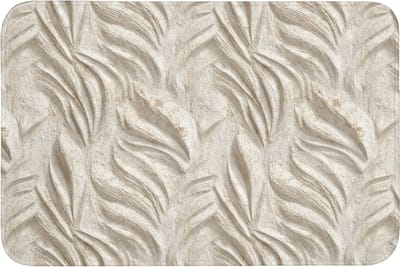 WC mat 90x60 cm - Antislip - Textuur - Reliëf - Beige - Toiletmat - Vloermat - Douchemat - Toilet tapijt - Toiletmatten