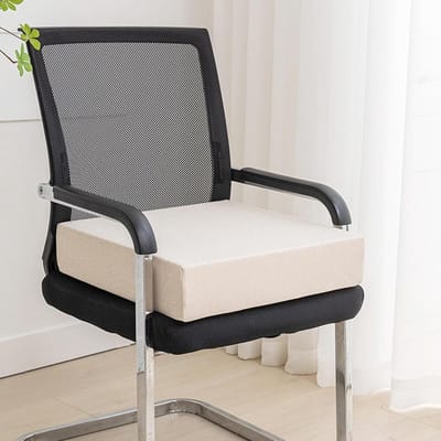 Tuinstoelkussen Vierkant - Terraszitkussen - Comfortabel Zitten - Afneembare hoes - 50x50x10 cm - Beige