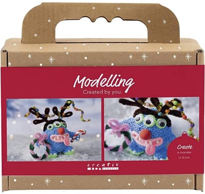 Creativ Company Mini Hobbyset Boetseren Kerstboommonster Diverse Kleuren