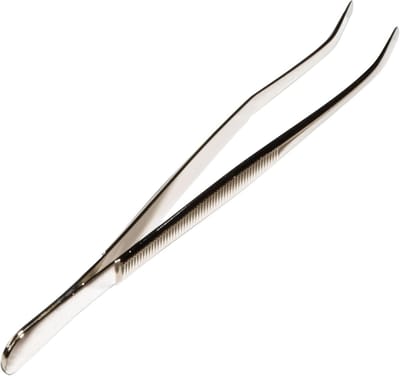 Luxe Pincet - Precisie Tang - Precisiewerk - Met Beschermhoes - 12 cm - Zilver