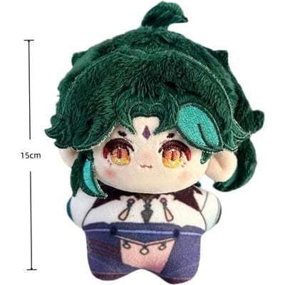 15cm Genshin Impact Anime Pluche Speelgoed Kazuha Xiao Scaramouche Venti Cartoon Figuur Knuffel Pop Hanger Sleutelhanger Cadeau Voor Kinderen