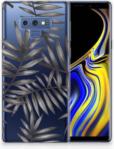 Samsung Galaxy Note 9 TPU Case Leaves Grey