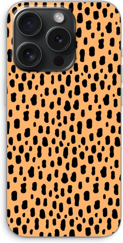 Case Company® - Hoesje geschikt voor iPhone 15 Pro hoesje - Panter - Soft Cover Telefoonhoesje - Bescherming aan alle Kanten en Schermrand