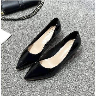 Dames Lage Kleine Hoge Hakken Schoenen Korte Gelakt Leer Pumps Grote Maat 41/42/43 Dames Werk Kantoor Schoenen Bruids Chaussures Femme 35 gray