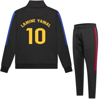 Lamine Yamal FC Barcelona Trainingspak - 2025-2026 - Zwart - Kind-128