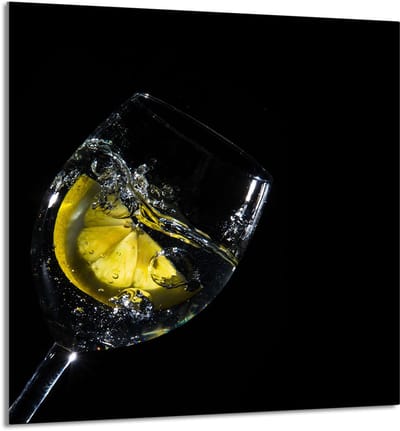TMK ArtDeko Serie - Glas Keukenpaneel - 60x65 cm - Wijnmotief - Beschermpaneel