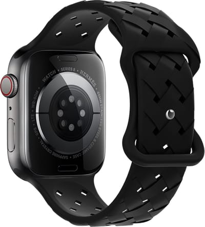 Hoco Flexible WA 16 Watch Bandje - Geschikt voor Apple Watch 1 / 2 / 3 / 4 / 5 / 6 / 7 / 8 / 9 / SE / Ultra - 42MM / 44MM / 45MM / 49MM - Zwart