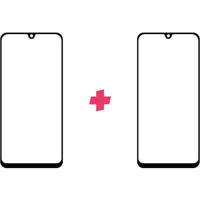 DuoPack: Huawei P Smart 2020 screenprotector gehard glas Edge to Edge