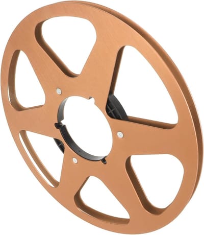 Lege Tape Spoel - Opwikkelspoel - Opnemen Geluid - Professioneel Aluminium Ontwerp - 10.5 Inch - Goud