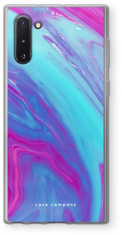 Hoesje geschikt voor Samsung Galaxy Note 10 hoesje - Zweverige regenboog - Soft Cover Telefoonhoesje - Bescherming aan alle Kanten en Schermrand