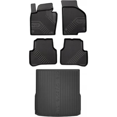 FROGUM Line 77 & DryZone Volkswagen Passat – Rubber automatten & kofferbakmat – Perfecte pasvorm – Geurloos TPE – Hoge beschermrand