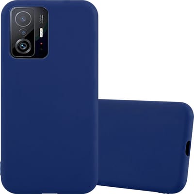 Cadorabo Hoesje geschikt voor Xiaomi 11T / 11T PRO in CANDY DONKER BLAUW - Beschermhoes gemaakt van flexibel TPU silicone Case Cover