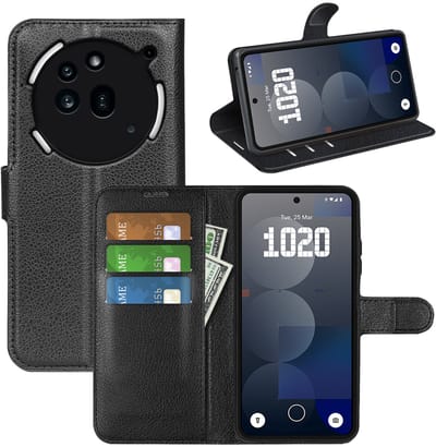 MobyDefend Hoesje - Geschikt voor Nothing Phone (3a) Pro - Kunstleren Wallet Book Case (Sluiting Voorkant) - Zwart