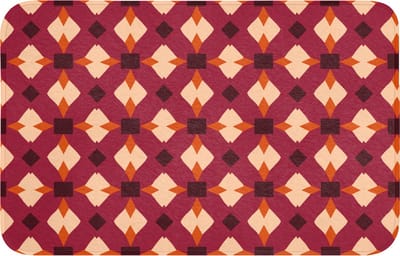 Badmat 80x50 cm - Antislip - Retro - Patroon - Kleurrijk - Badmatten voor badkamer - Badkamermat - Douchemat - Badkamer mat