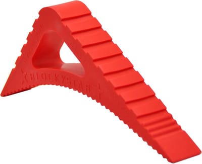 Deurstopper Raamstop - Vloerstopper Deurwig - Voorkom Klappen - Zwaar Rubber Ontwerp - Universeel Gebruik - Koraalrood