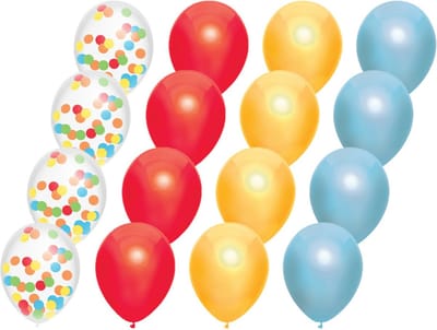 Haza Ballonnen - multi kleuren mix verjaardag/thema feest - 18x stuks