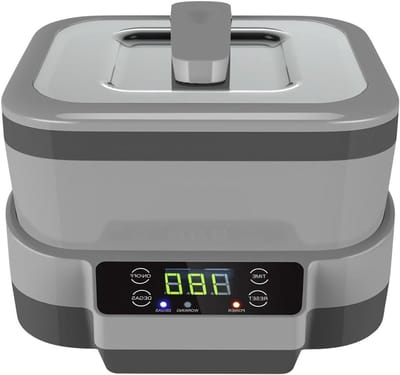 Ultrasone Reiniger - Schoonmaakapparaat - Sieraden Reinigen - 1.2L Tank Capaciteit - 0-8 Min Instelbaar - Zwart