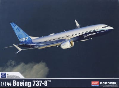 Academy Modelbouwpakket Vliegtuigen - 12646 Boeing 737-8 - Amerikaanse Straalvliegtuig Plastic - 1:144 - Modelbouw