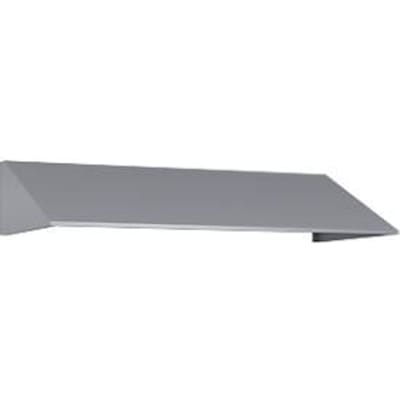 Schuin dak uitbouw voor C+P lockerkast Resisto, helling 26°, B 1148 x D 540 x H 230 mm, staal, aluminium wit RAL 9006