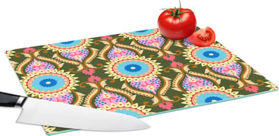Glazen Snijplank - 39x28 - Design - Orient - Retro - Snijplanken Glas
