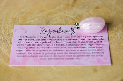 Rozenkwarts hanger - edelstenen - Perfect cadeau voor vrouwen- Inclusief uitleg - Spiritueel - Rosequartz - Liefde - Connectie - Trauma - Healing - Gebroken Hart - Verlies - Verdriet - 100% NATUURLIJK
