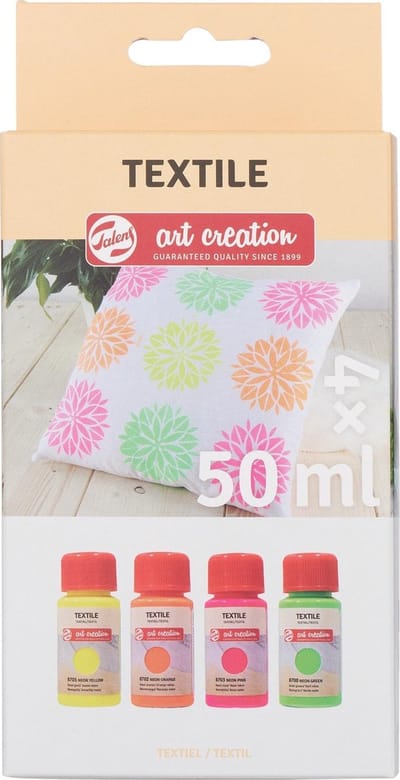 Talens Art Creation Textiel Set 4 x 50 ml Neon