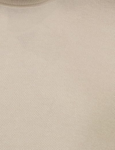 Katoenen poloshirt korte mouw Boss Black effen beige