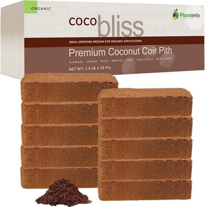 Kokos Bodemverbeteraar - Plantenvezels - Planten Groeien - 100% Natuurlijk Bijproduct - 650 gr Bakstenen