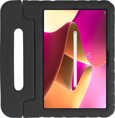 Hoes - Geschikt voor Lenovo Tab M10 Plus (3e / 3rd Generatie) - Kinderhoes Shockproof Bumper - Kidsproof Case - Tablet Hoesje - Kinder Hoesje Cover - Zwart