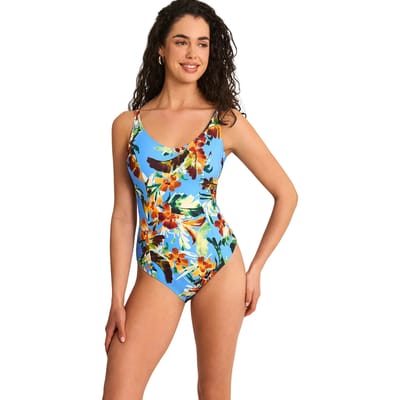 Vrouwelijke voorgevormde bandeau badpak zonder beugels Selmark Tropico