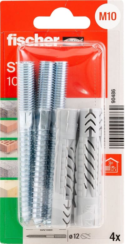 Fischer Stokschroef STS 10 x 100 + plug UX K SB - 4 stuks