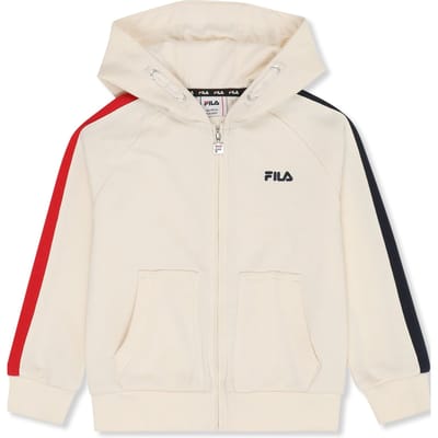 FILA Nugola Regular Hooded Track Jacket Egret Maat: 98/104 | Jassen Outlet | Unisex | Ecru