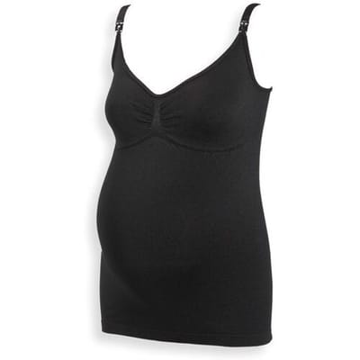 Prénatal voedingstop seamless Black S-M Dames