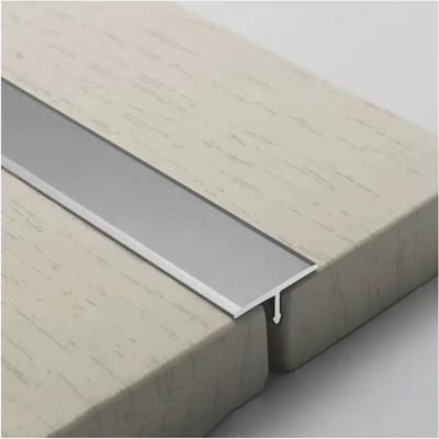 Vloerprofiel T-profiel - Drempelprofiel Metaal - Vloeren Afwerken - Aluminium T-vorm - 2 cm breed - Zilver