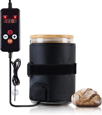 Zuurdesem Starter Warmer - Deeg Brood Warmer - Keuken Bakken Fermentatie - Omringende Verwarming Temperatuurregeling - 47 x 12.7 cm