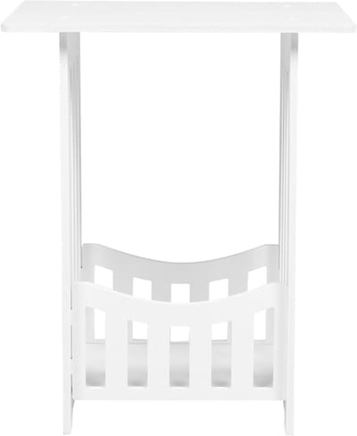 Nachtkastje - Bijzettafel - Opbergen Slaapkamer - Stevige Constructie - 40x32x20 cm - Wit