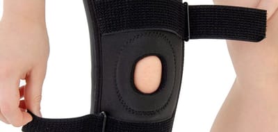 Reh4Mat Kinder Kniebrace met Baleinen - Kniebrace Kind - Neopreen - Geschikt om te Zwemmen - Maat 2