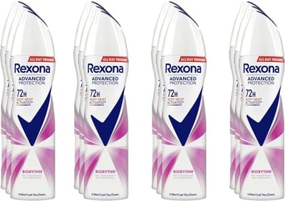 Rexona Deospray  Biorythm 150 ml - Voordeelverpakking 12 stuks