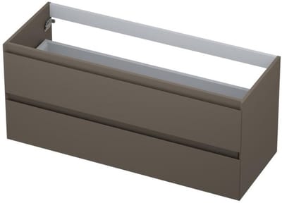 INK - Onderkast 2 Laden Greeploos Gelakt - 1200x450x520 Mm - Mat Taupe
