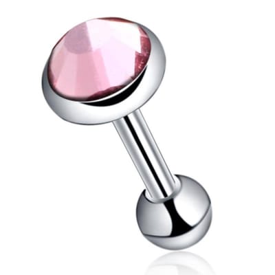 Aramat Jewels | Piercings | Roze Steentje Helix piercing Piercing | | | |4mm | Staal | Volwassenen | Verkleurd niet