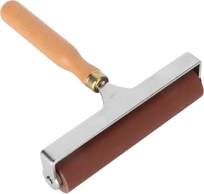 Rubberen Roller - Lijmroller - Drukwerk Behang - Zacht Flexibel Rubber - 10CM