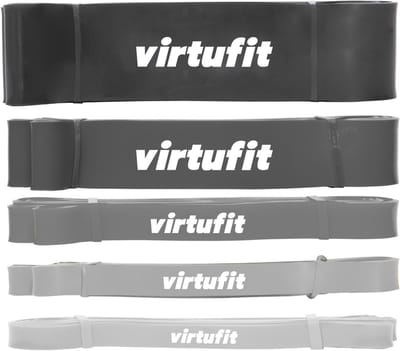 VirtuFit Pro Power Bands Set - Weerstandsbanden - 5 Stuks - 5 Weerstanden - Resistance Bands - Fitness Elastieken - Full Body Workout - CrossFit - Thuis Sporten - Yoga, CrossFit & Fitness