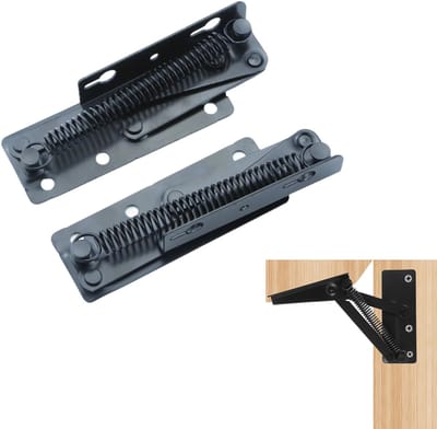 Dailygoods- Veerscharnier 80 Graden - Vouwbaar - Hefscharnier - Scharnier Reparatie Plaat - Metalen Structuur - Eenvoudige Installatie