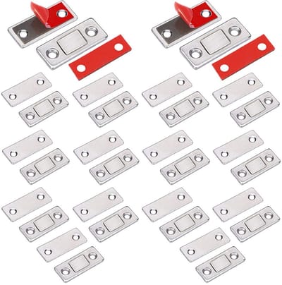 Deurvangst Jiayi 14 Stuks Ultra Dunne Zelfklevende Lade Magneten Deur Closer Magnetische Kast Kabinet Kabinet Kabinet Kleverige Meubelhardware voor Schuifkast Deur Venster Keuken Kast Sluiting St