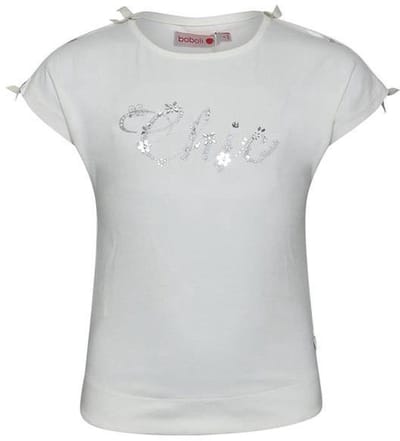 Boboli Meisjes T-Shirt - Crèam - Maat 98