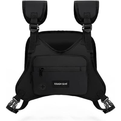Tassen/Herentassen/Borsttassen, Athleisure Vesttassen met hoge capaciteit, Tactische borsttassen.A-ZMT black