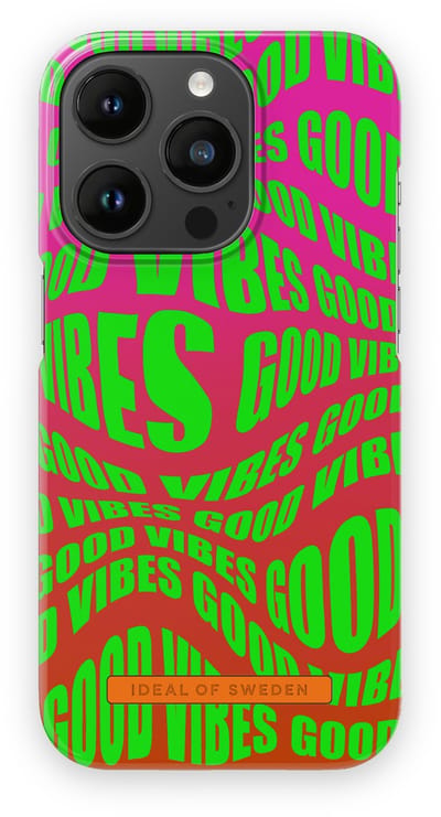 ideal of sweden fashion case geschikt voor Apple iphone 14 pro good vibes