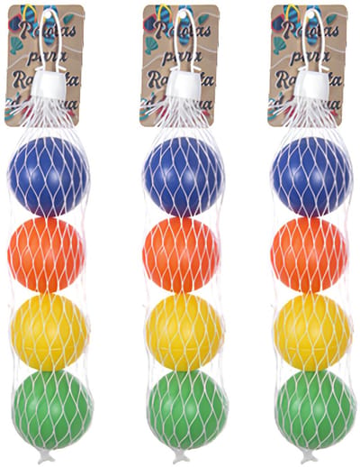Beachballetjes - multi gekleurd - 40 mm - Set van 12x stuks - premium - strand