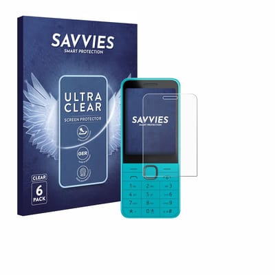 Savvies - Screenprotector voor Nokia 235 4G (2024) - Folie Beschermfolie transparant 6 Stuks